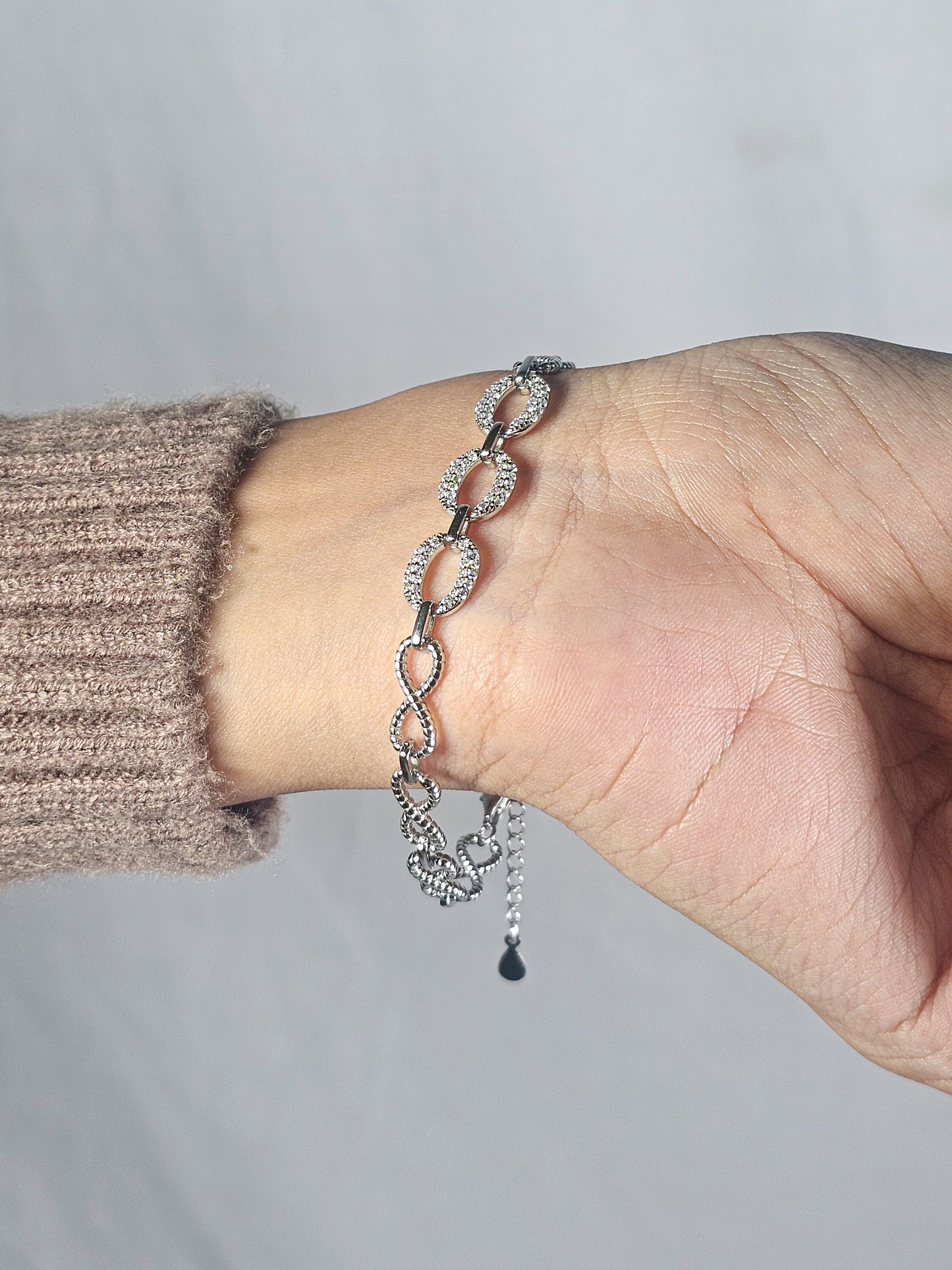Infinity Loop Crystal Charm
