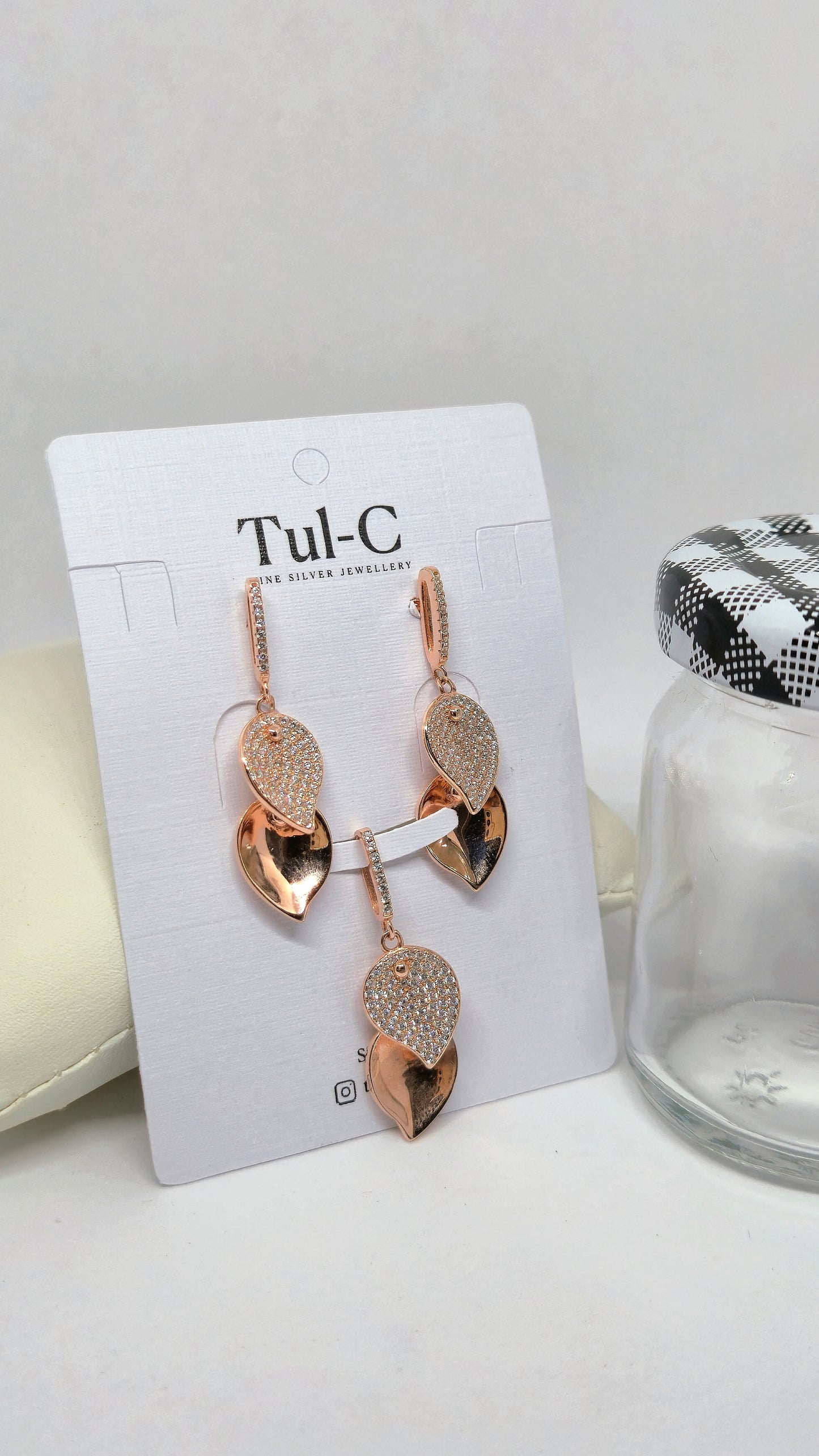 Rosegold Double Leaf Set