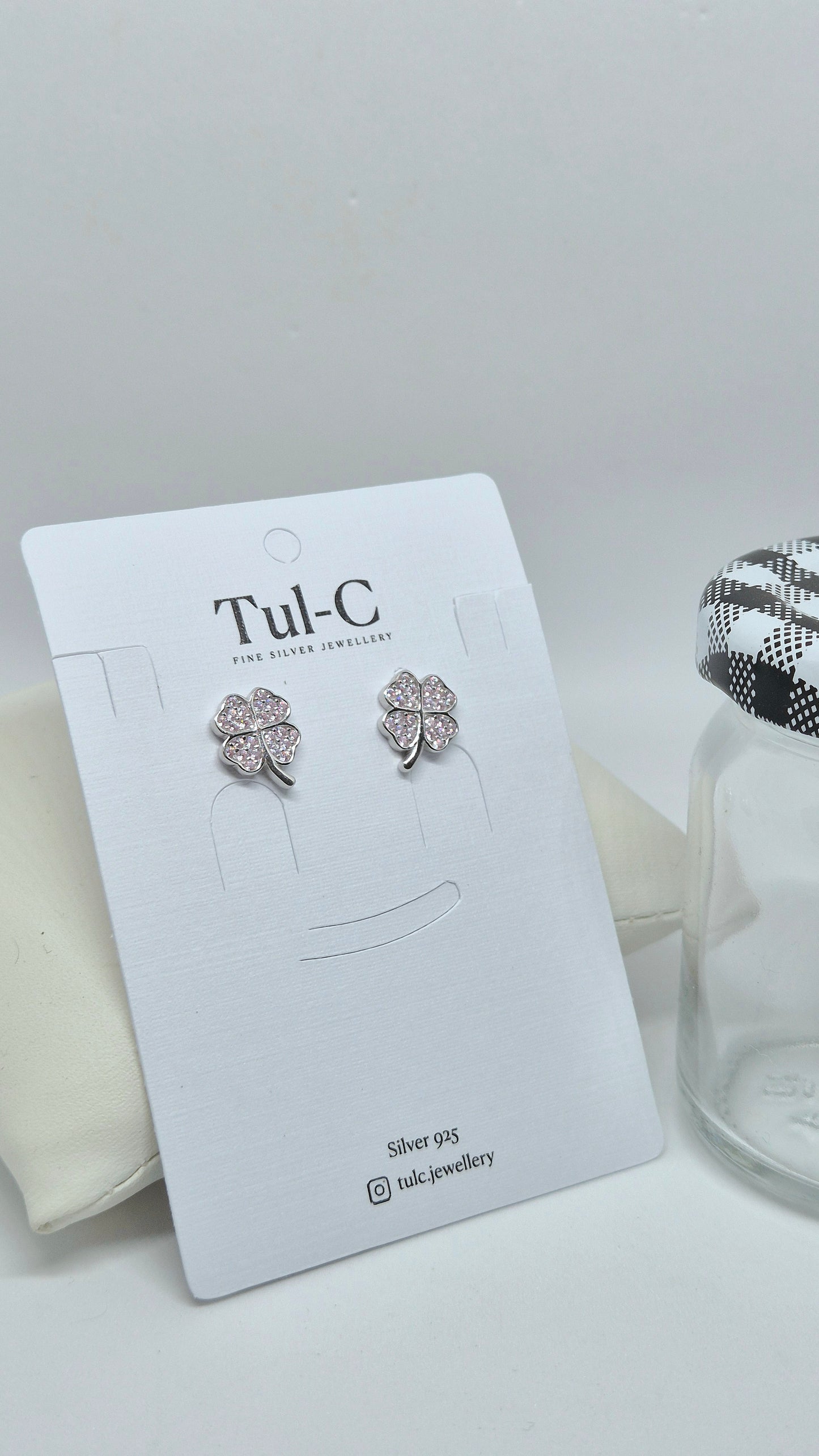 Lavender floral Earings