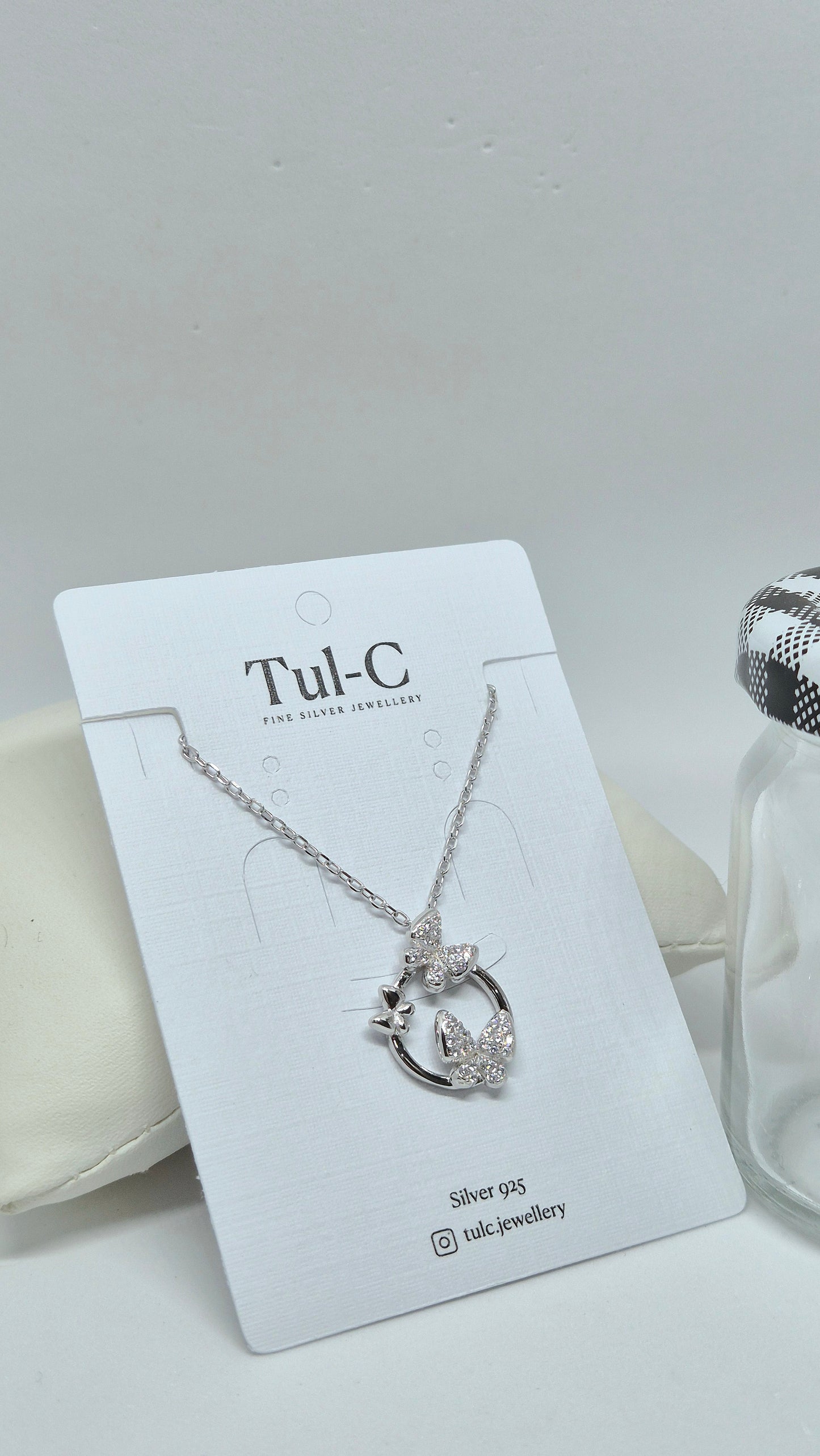 Three Butterfly chain pendent