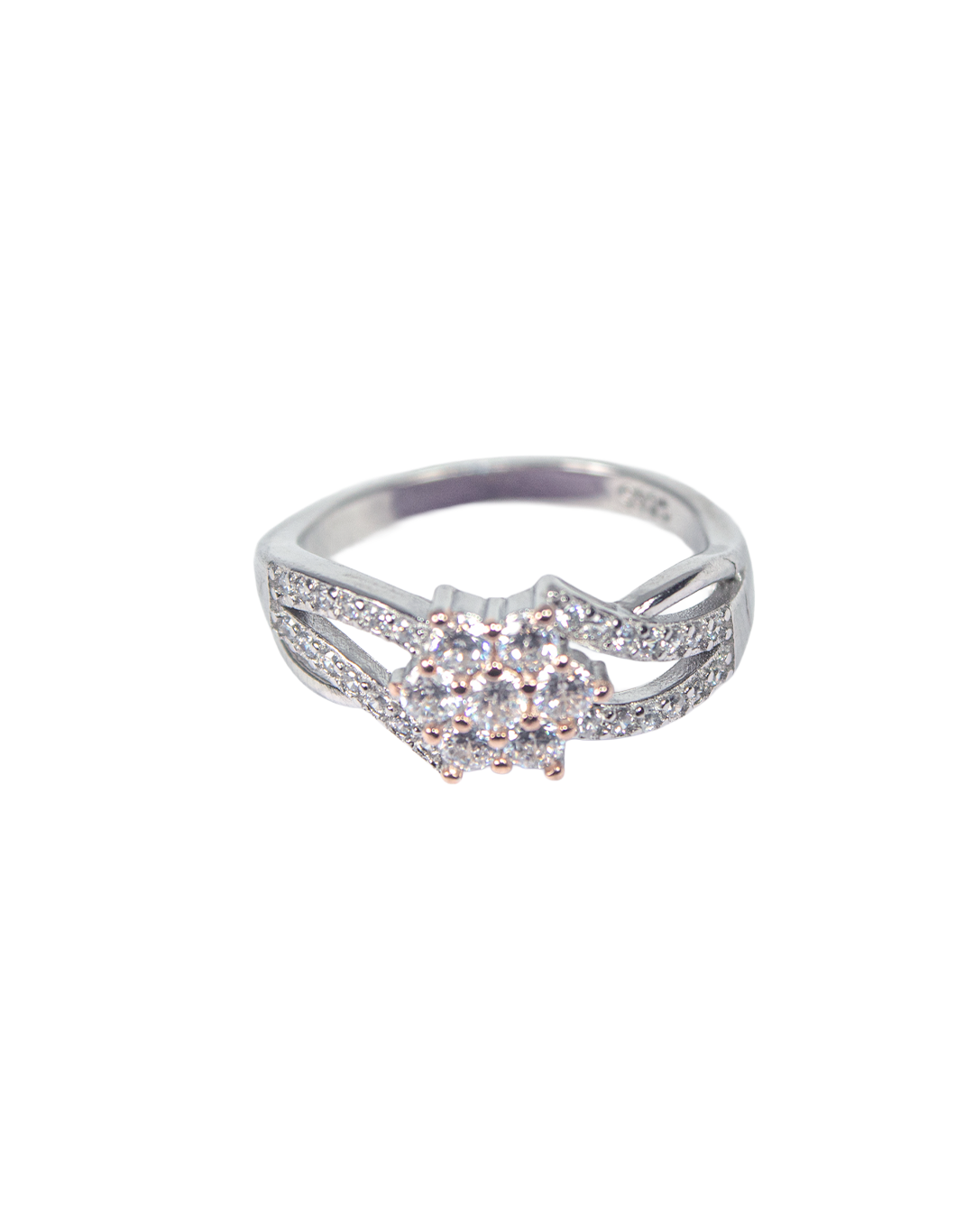 Crystal Blossom Split Band