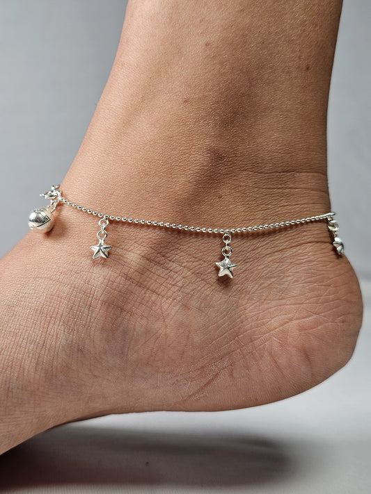 Star Charm Dangle Anklet