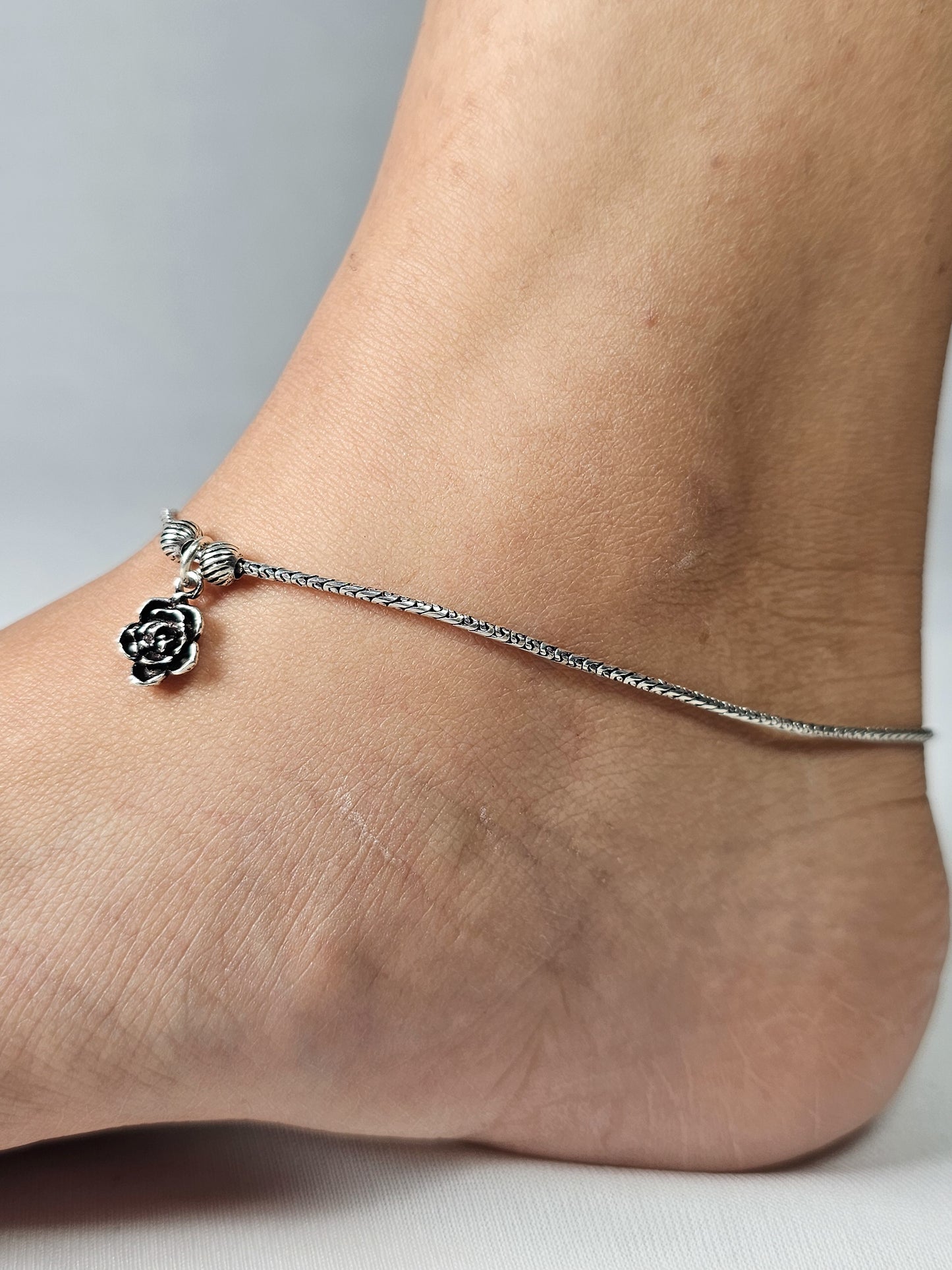 Rose Charm Elegant Anklet