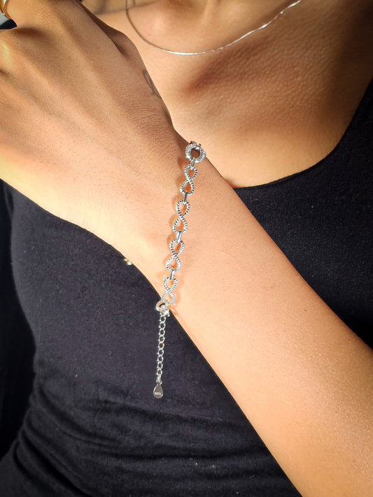 Infinity Loop Crystal Charm