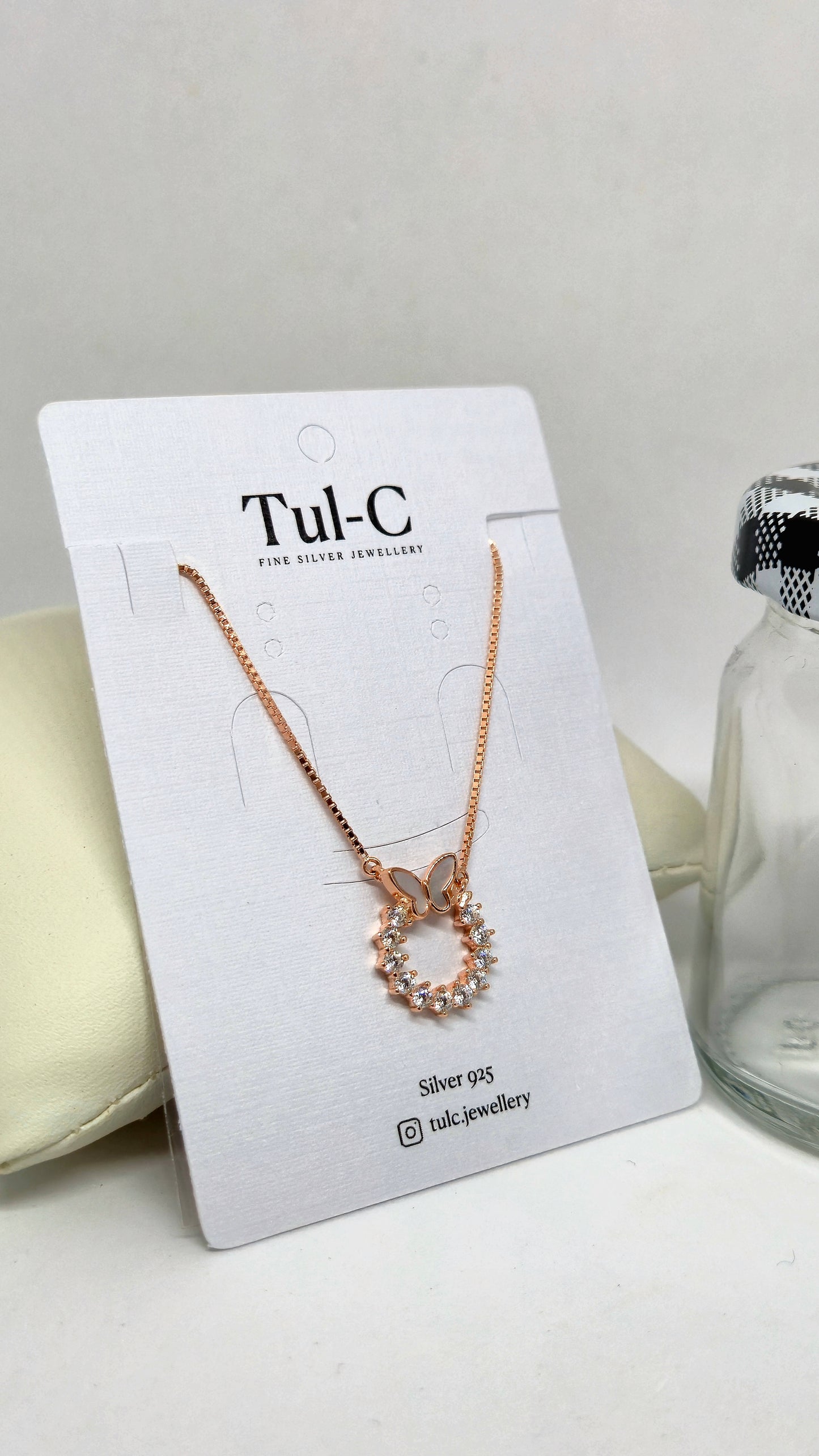 Rosegold Round necklace