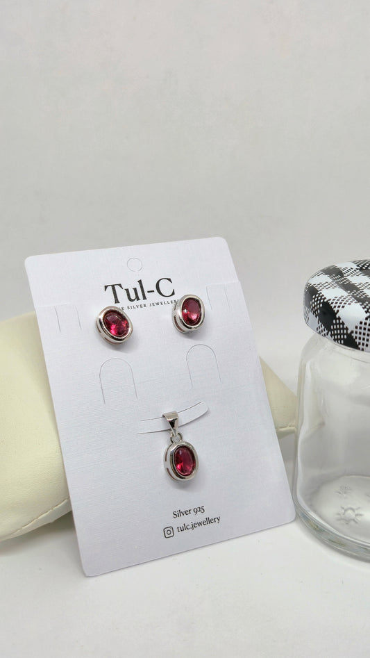 Red studded Set