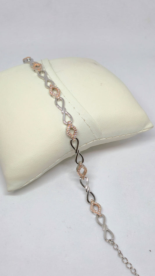 Rosegold infinite braclet