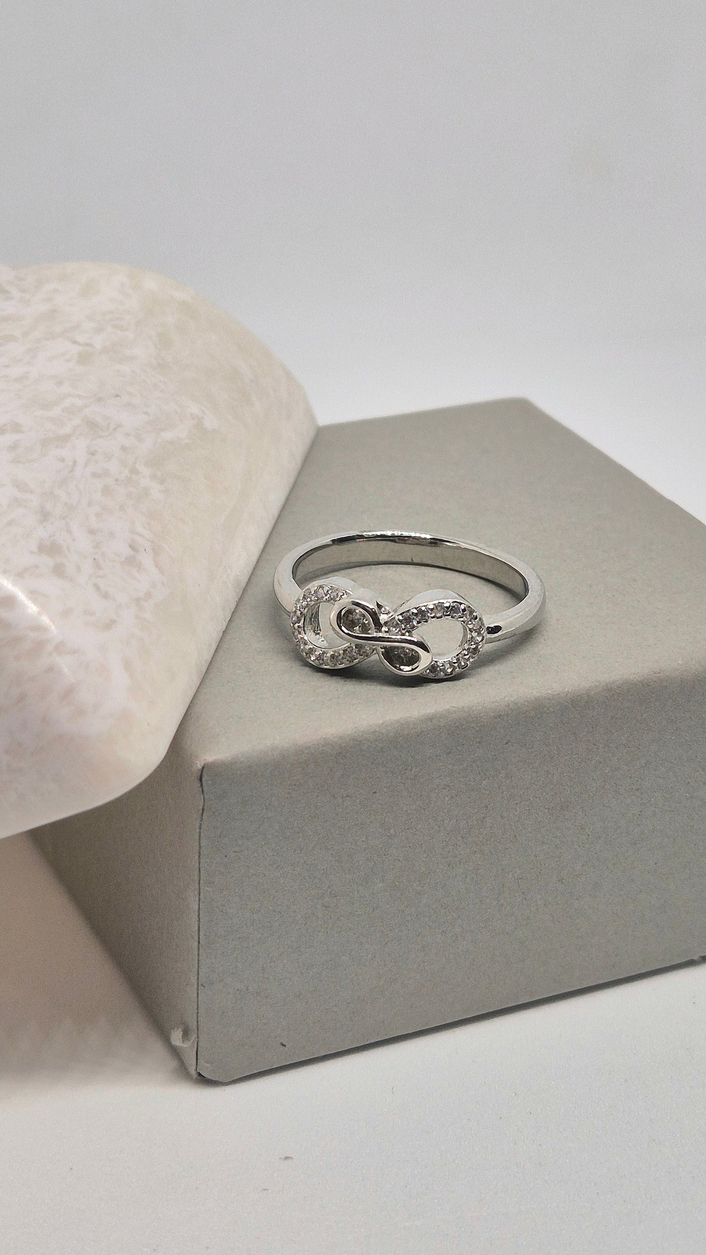 Infinity heart ring