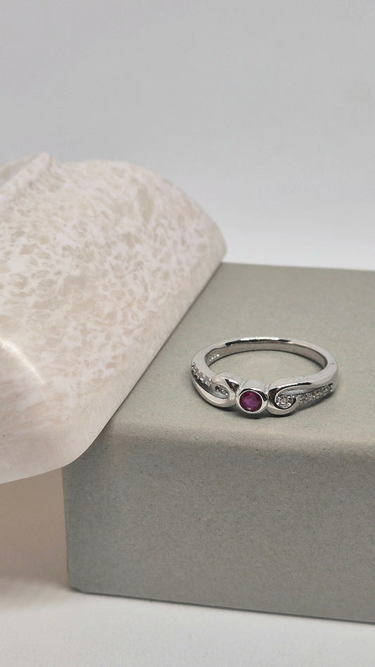 Pink stone ring