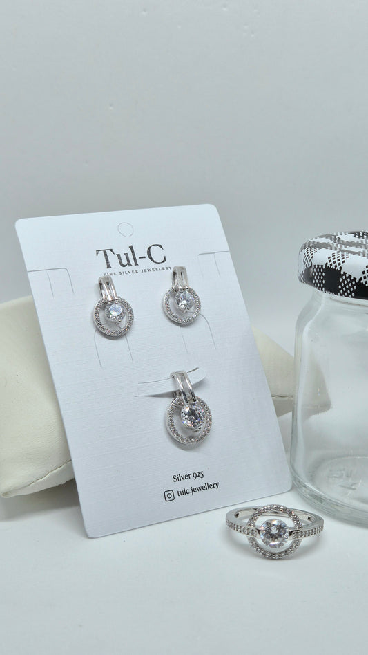 Silver Pendent Set
