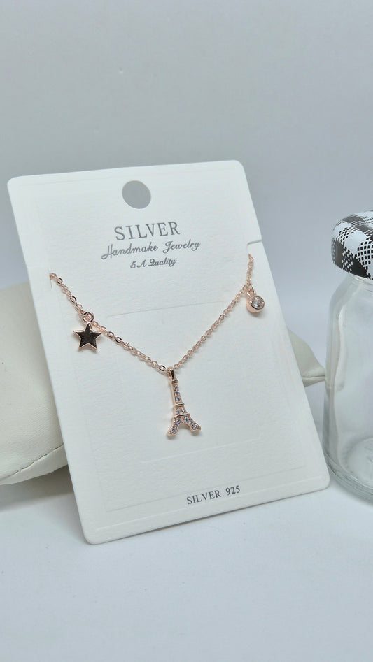 Eiffel tower chain pendent