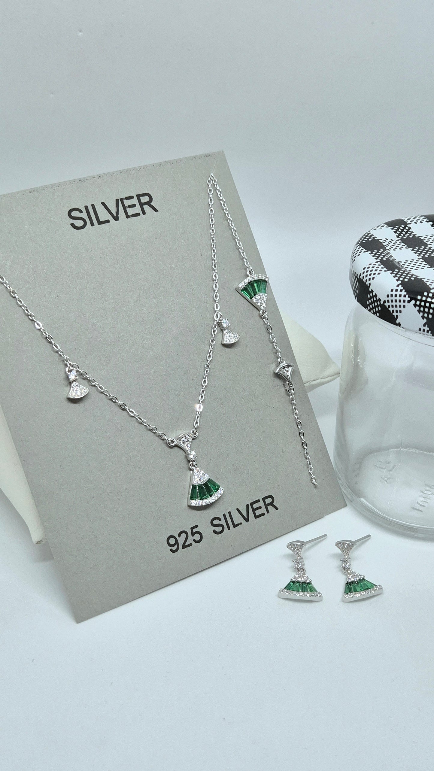 Chain pandent, bracelet, Earings set