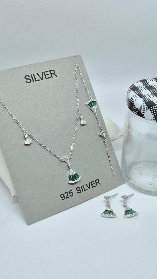 Chain pandent, bracelet, Earings set