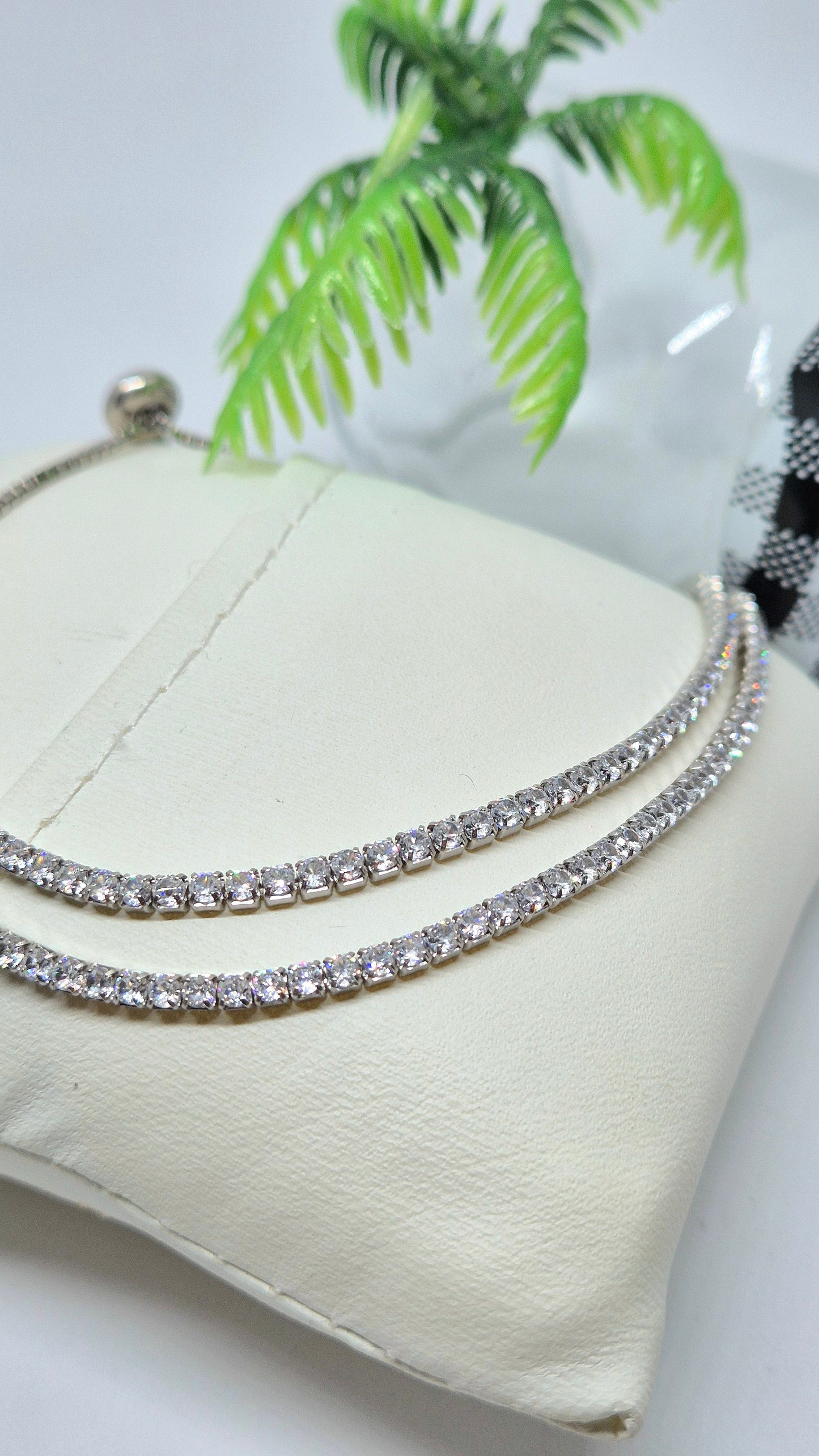 Double Chain Tennis Bracelet