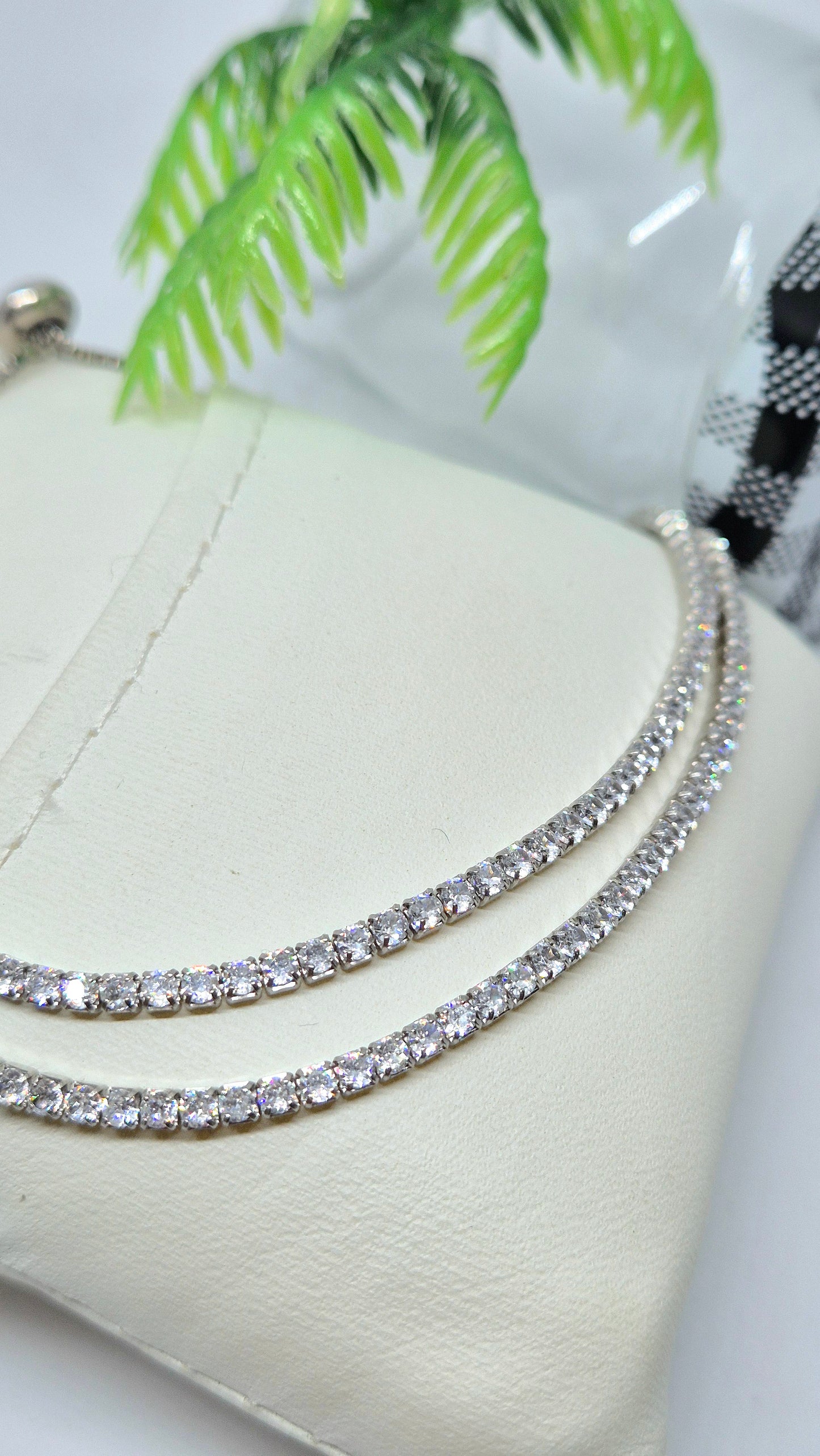 Double Chain Tennis Bracelet