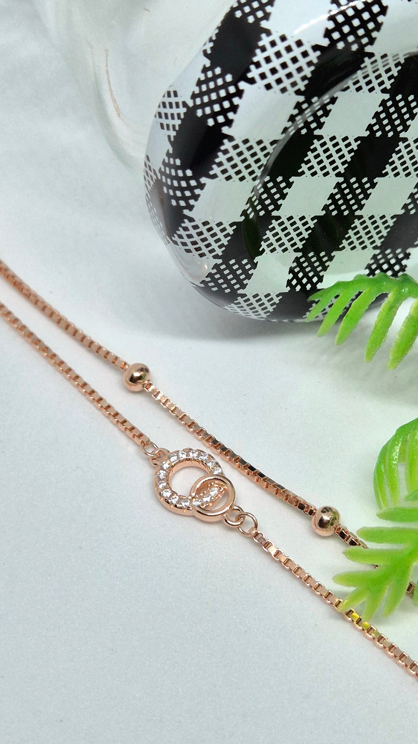 Double chain Rosegold Bracelet