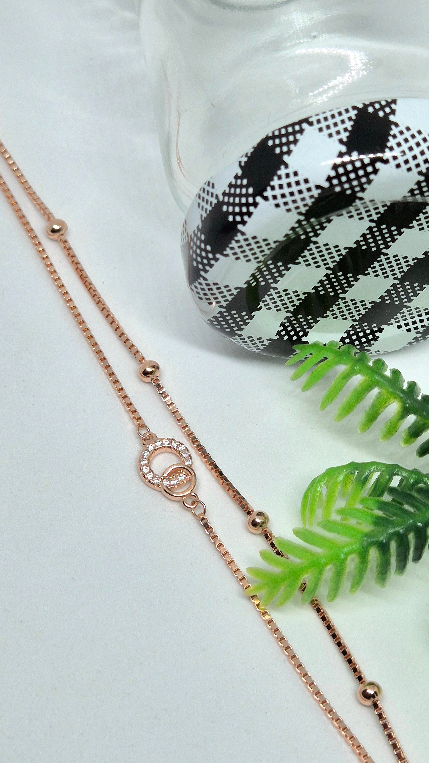 Double chain Rosegold Bracelet