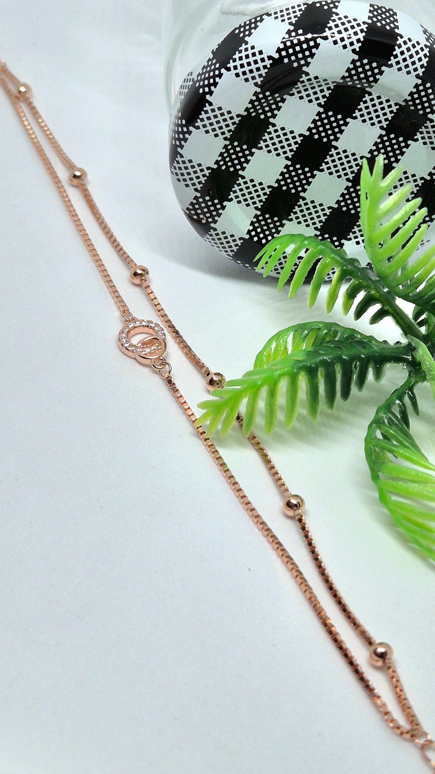 Double chain Rosegold Bracelet