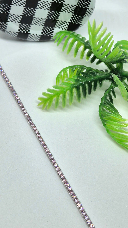 Pink Tennis Bracelet