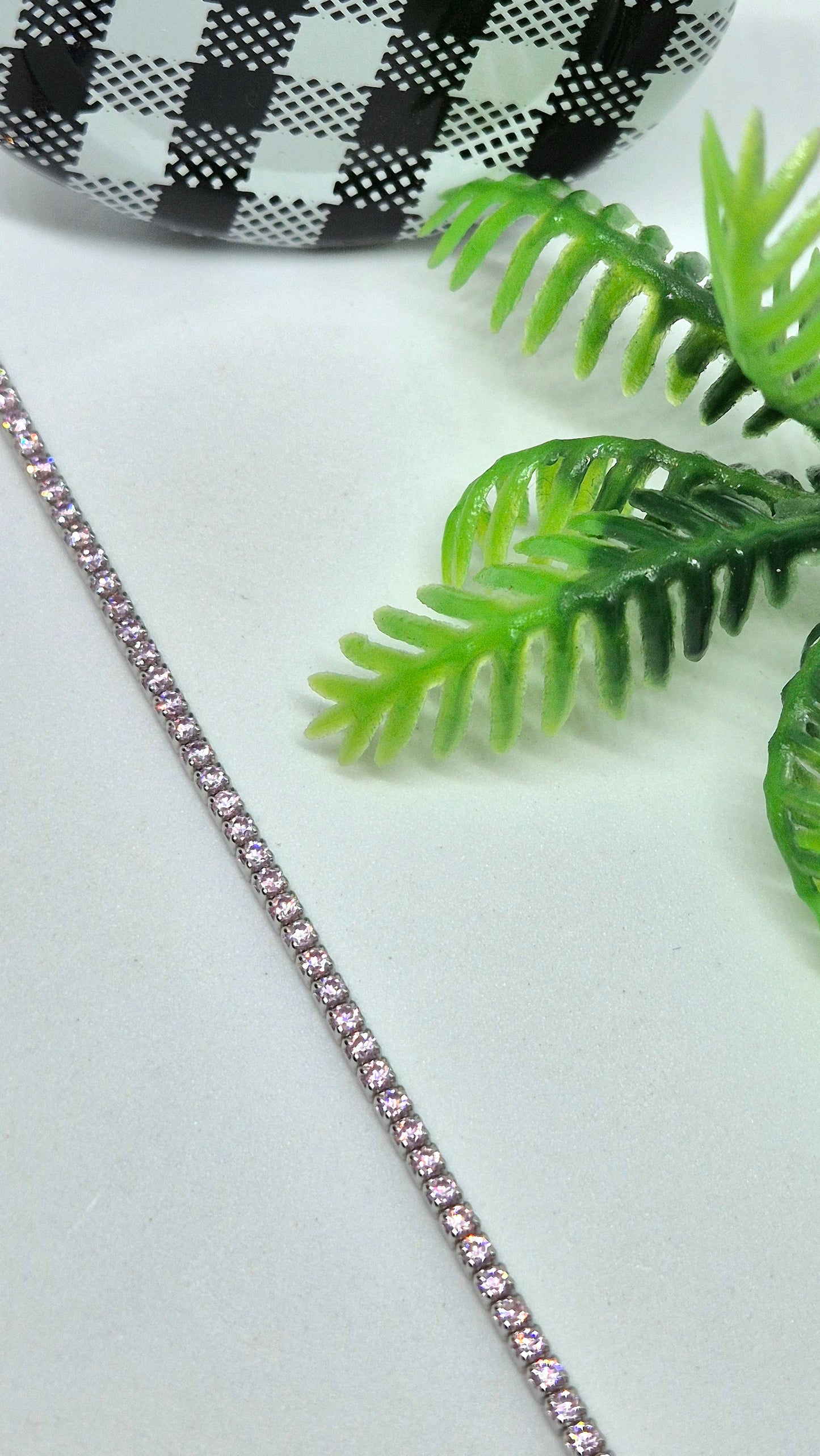 Pink Tennis Bracelet