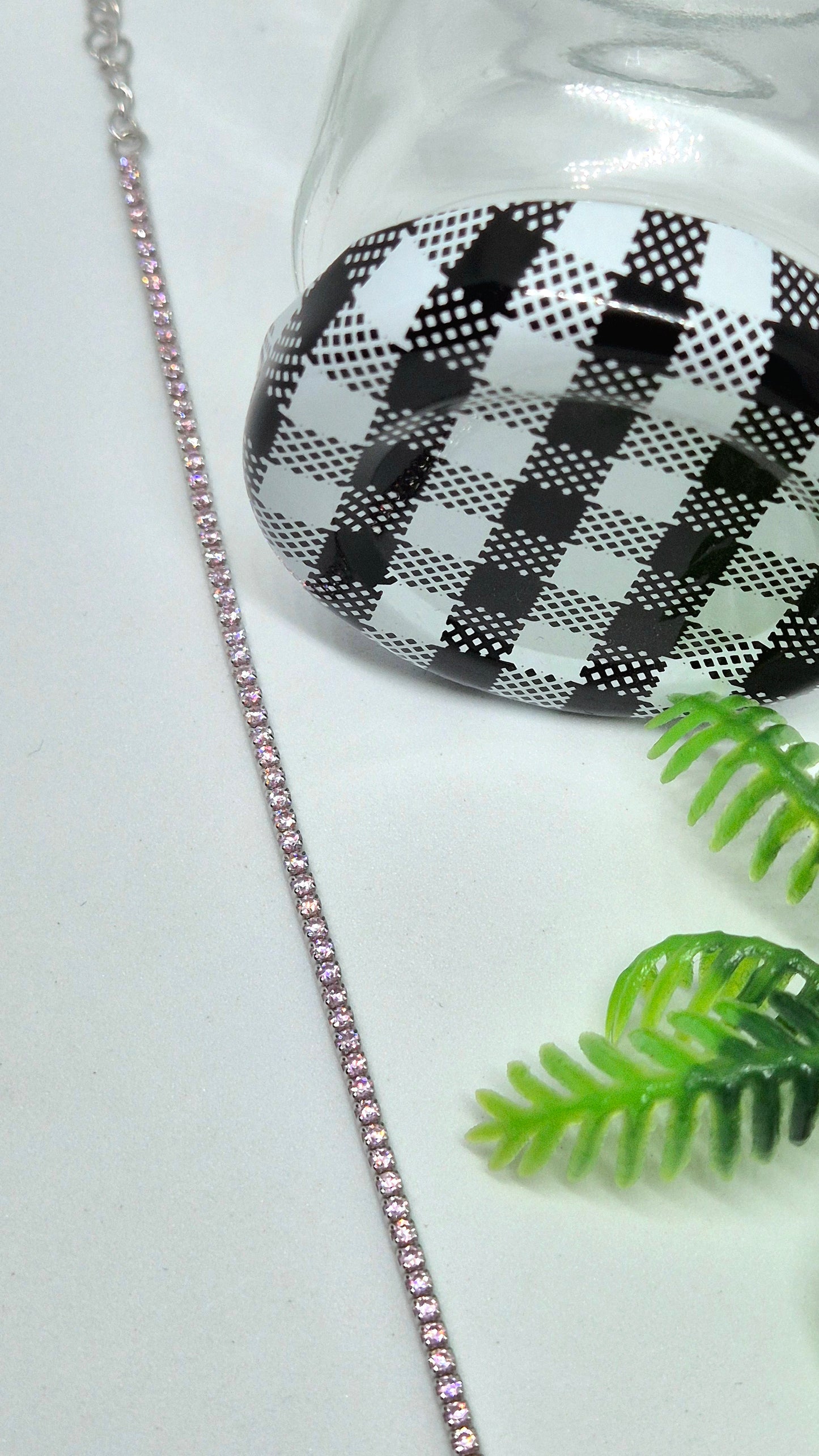 Pink Tennis Bracelet