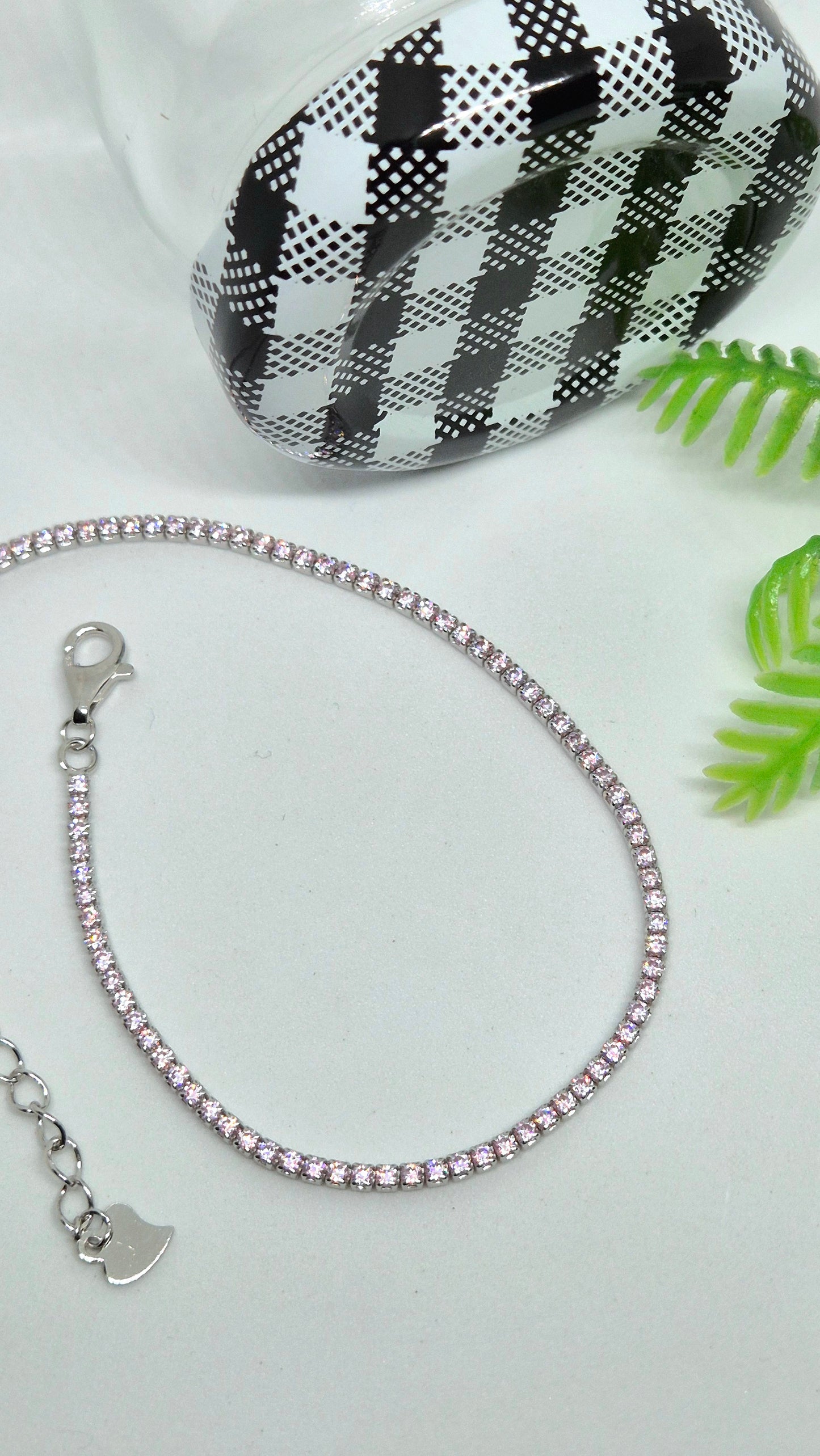 Pink Tennis Bracelet