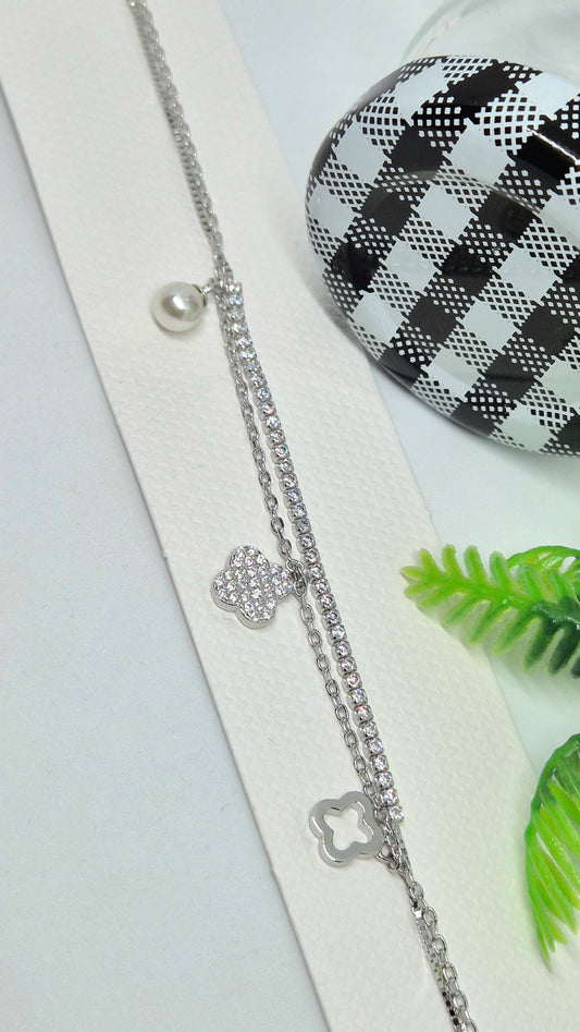 Double chain pearl Bracelet