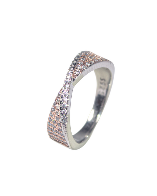 Dual Tone Wave Ring