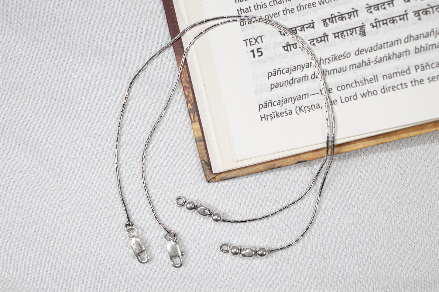 Minimal Bead Design Anklet